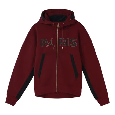 Air Jordan Travel Alphabet Zipper Cardigan Knit Red