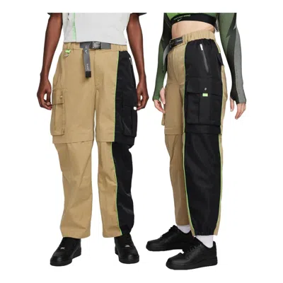 Nike X Feng Chen Wang Pro Convertible Cargo Pants Asia Sizing 'khaki Black' In Multi