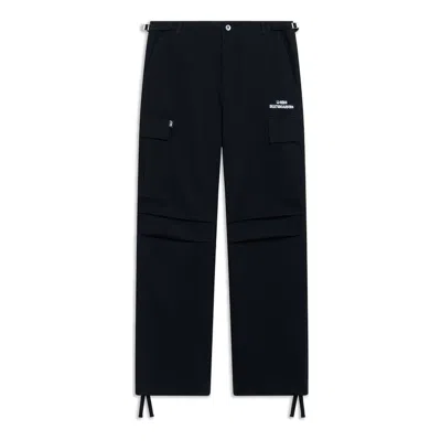 Li-ning Skateboarding Graphic Loose Fit Cargo Pants 'black' In Black