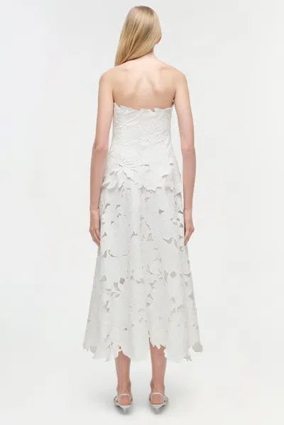 Simkhai Womens White Audrey Bustier Woven Midi Dress In White