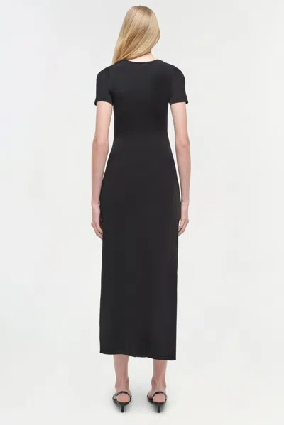Simkhai Women's Short Sleeve Soren Knit Midi Dress In Black