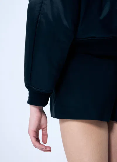Alexander Wang Women Logo Embroidered Bomber Jacket In Blue