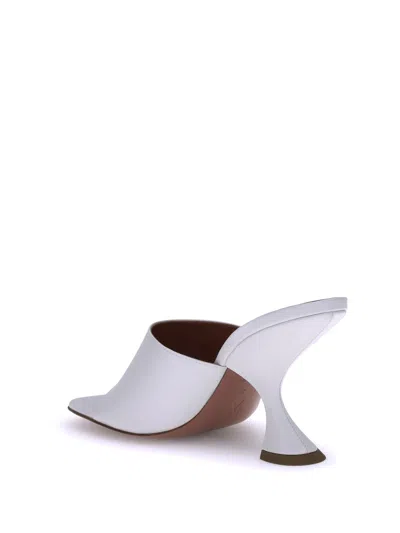 Amina Muaddi Taylor Sculptural Geometric Heel Pumps In Animal Print