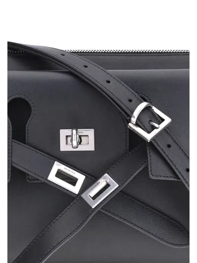 Balenciaga Bel Air Small Shoulder Bag In Gray