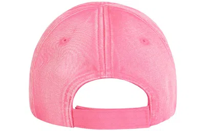 Balenciaga Embroidered Logo Baseball Cap 'pink' In Pink