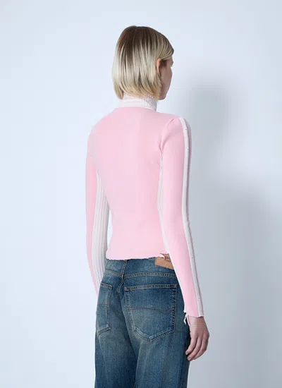 Balenciaga Women Zip-up Human Being Hooded Sweatshirt In Pink