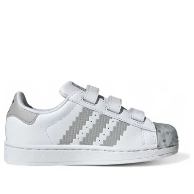 Adidas Originals (ps) Adidas X Minecraft Superstar Ii 'cloud White Grey'