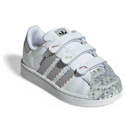 Adidas Originals (ps) Adidas X Minecraft Superstar Ii 'cloud White Grey'