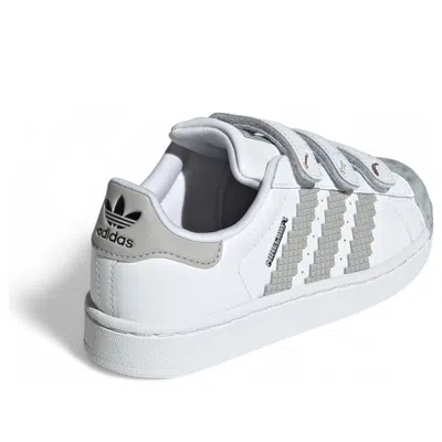 Adidas Originals (ps) Adidas X Minecraft Superstar Ii 'cloud White Grey'