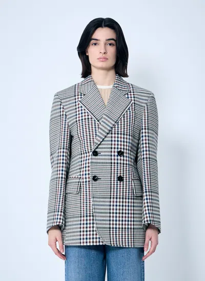Bottega Veneta Women Structured Check-cotton Blazer