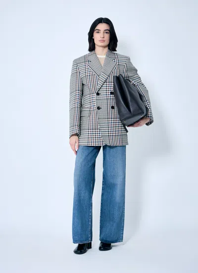 Bottega Veneta Women Structured Check-cotton Blazer