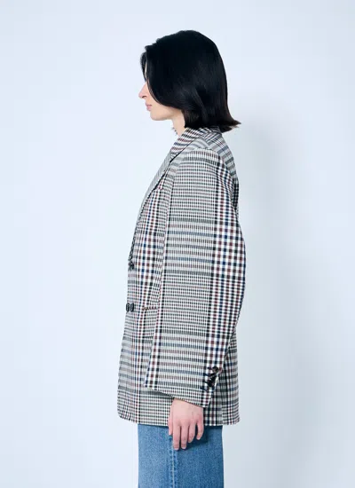 Bottega Veneta Women Structured Check-cotton Blazer