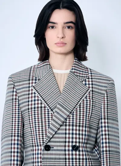 Bottega Veneta Women Structured Check-cotton Blazer