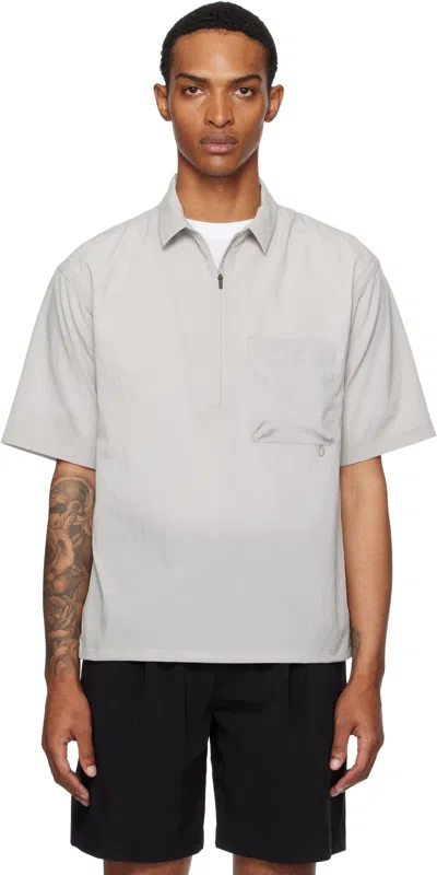 Snow Peak Gray Breathable Quick Dry Polo