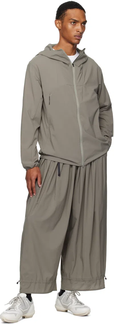 Snow Peak Gray Shadow Ripstop Gather Trousers