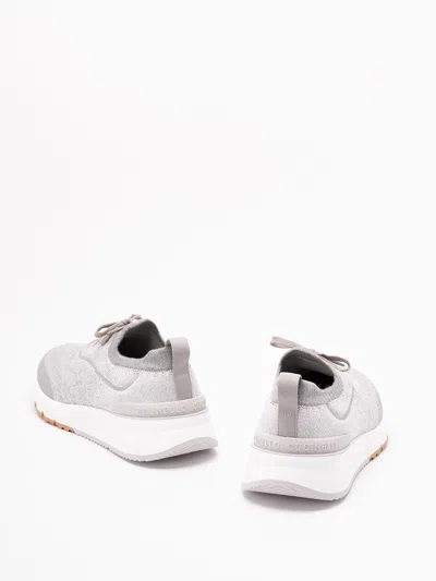 Brunello Cucinelli Knit Low-top Fabric Sneakers