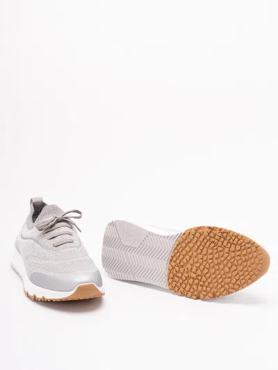 Brunello Cucinelli Knit Low-top Fabric Sneakers