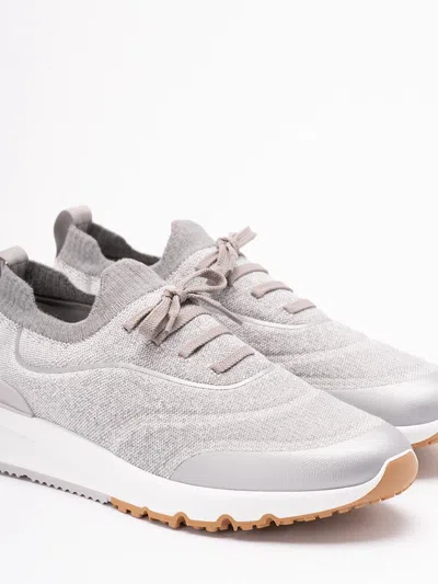 Brunello Cucinelli Knit Low-top Fabric Sneakers