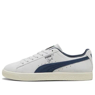 Puma Clyde Og 'silver Mist Club Navy' In Gray