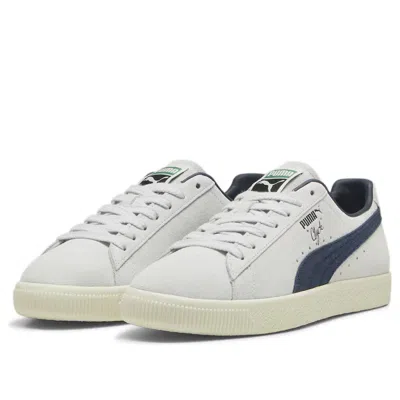 Puma Clyde Og 'silver Mist Club Navy' In Gray