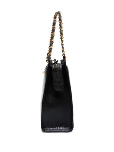 Pre-owned Chanel 1999-2000 Cc Leather Tote Bag