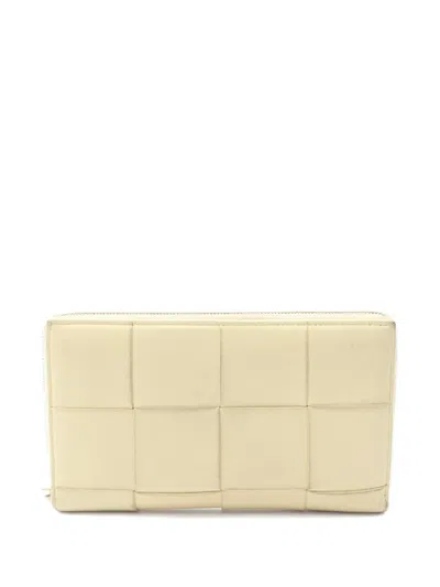Pre-owned Bottega Veneta 2000s Intrecciato Zip Wallet