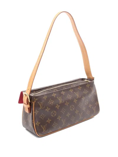 Pre-owned Louis Vuitton 2004 Vivacite Mm Shoulder Bag In Brown