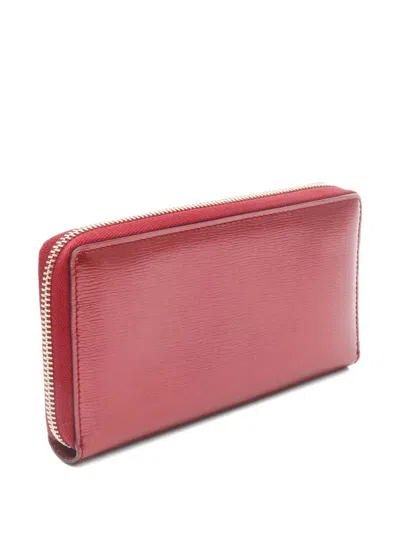 Pre-owned Gucci 2010s Lovely Leather Wallet In Red