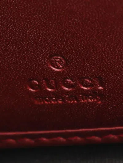 Pre-owned Gucci 2010s Lovely Leather Wallet In Red