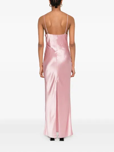 Nanushka Slip Long Dress In Pink