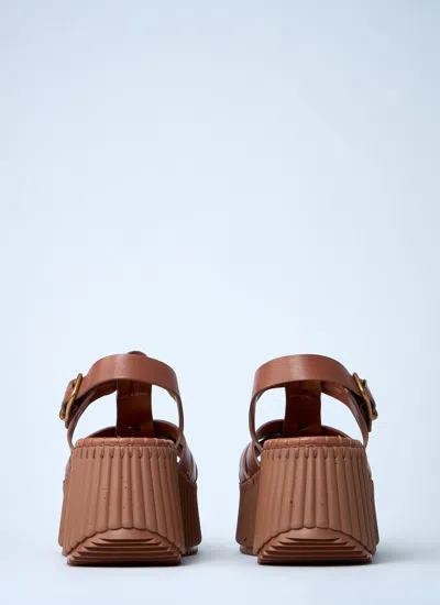 Chloé Women Leather Nama Platform Sandals