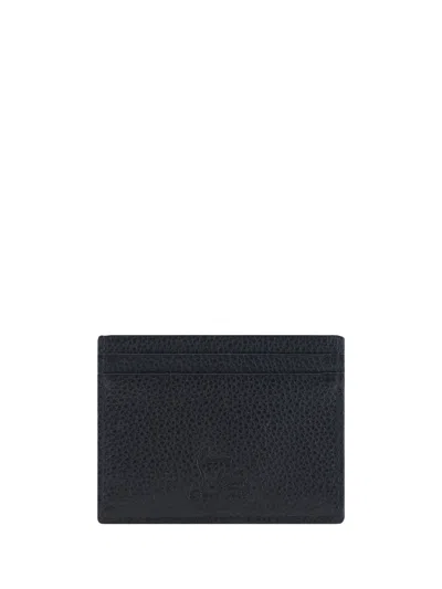 Christian Louboutin Black Kios Card Holder With Studs In Black
