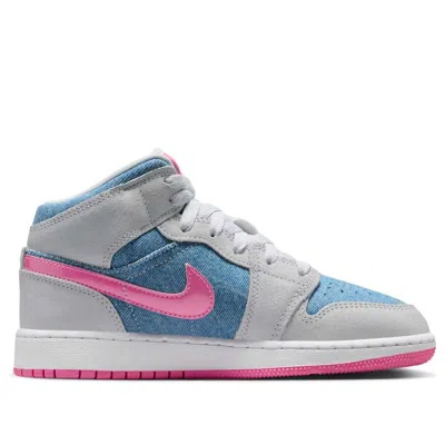 Air Jordan (gs)  1 Mid 'denim Sequin'