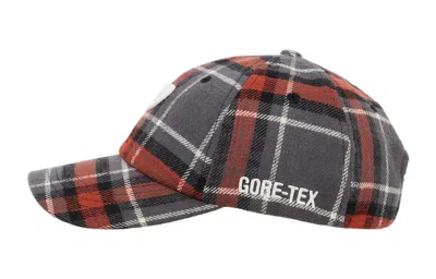 Palace Gore-tex Plaid 6-panel Cap 'red' In Neutral