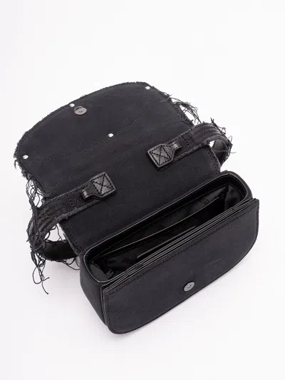 Diesel 1dr Bag In Jeans Canvas With Crystals