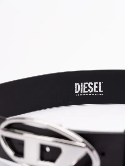 Diesel Women `b-1dr W` Belt With `d` Logo Buckle