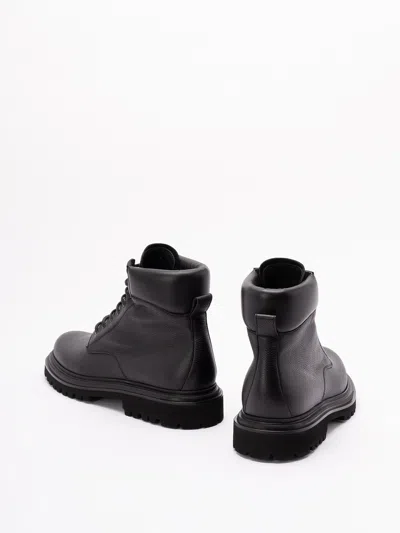 Dolce & Gabbana Day Classic Hammer Ankle Boots Dolce&gabbana Leather Black In Black