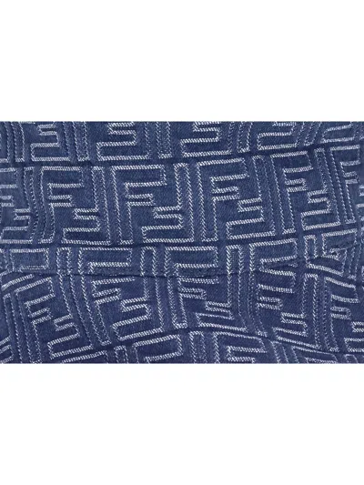 Fendi Men Denim Bucket Hat