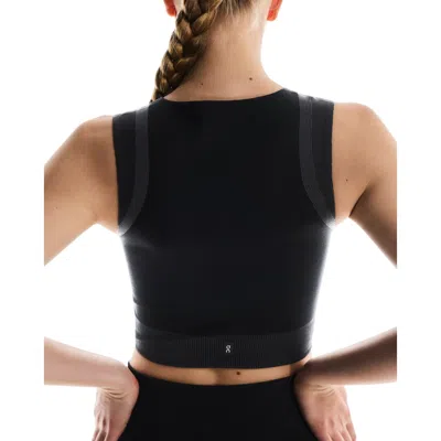 On Running (wmns)  Studo Knit Crop Top 'black Eclipse'