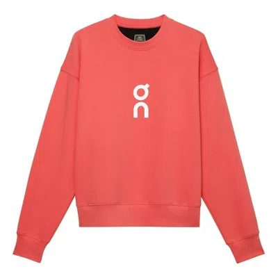 On (wmns)  Running Club Crew Sweatshirt 'red' In Orange