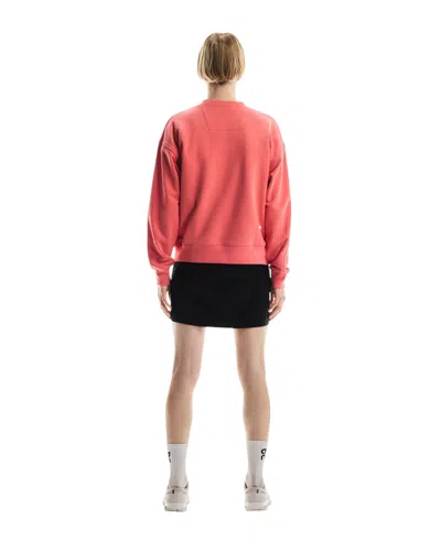 On (wmns)  Running Club Crew Sweatshirt 'red' In Orange