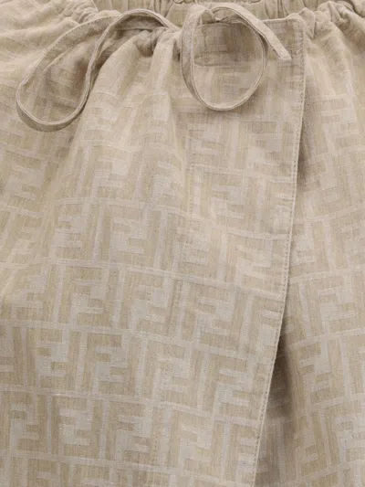 Fendi Women Oversize Chambray Jacket