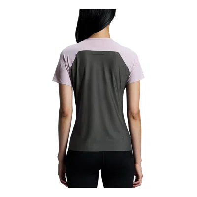 On Running (wmns)  Performance Running T-shirt 'purple' In Gray
