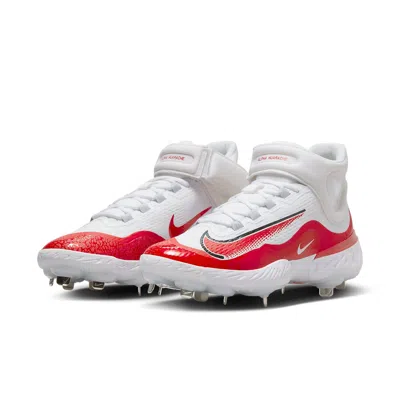 Nike Alpha Huarache Elite 4 Mid 'white University Red' In Multi