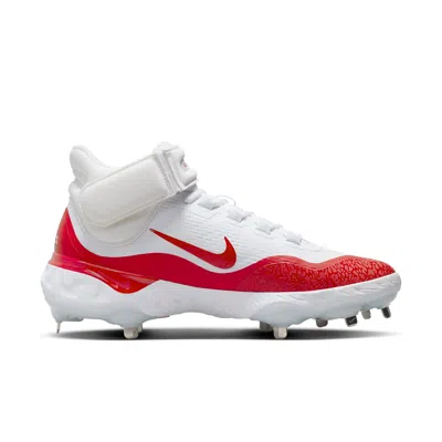 Nike Alpha Huarache Elite 4 Mid 'white University Red' In Multi