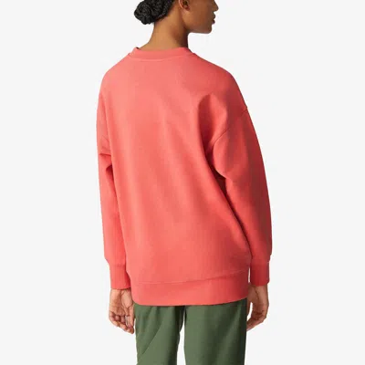 Kenzo (wmns)  Ss21 Logo Solid Color Loose Pullover Hoodie Red In Orange