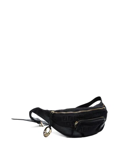 Pre-owned Fendi 2010-2020 Small Zucchino Canvas Belt Bag