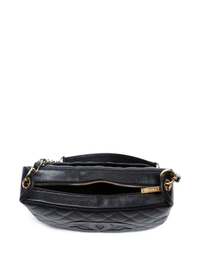 Pre-owned Chanel 2003-2004 Cc Mark Shoulder Bag In Black