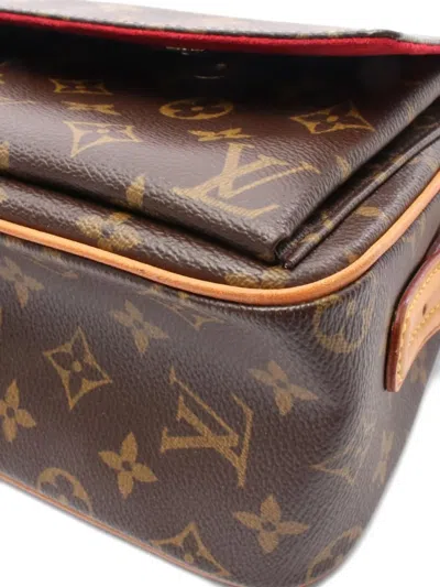 Pre-owned Louis Vuitton 2017 Vivacite Mm Shoulder Bag In Brown