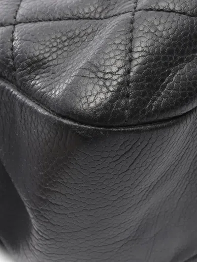 Pre-owned Chanel 2012-2013 Leather Tote Bag In Black
